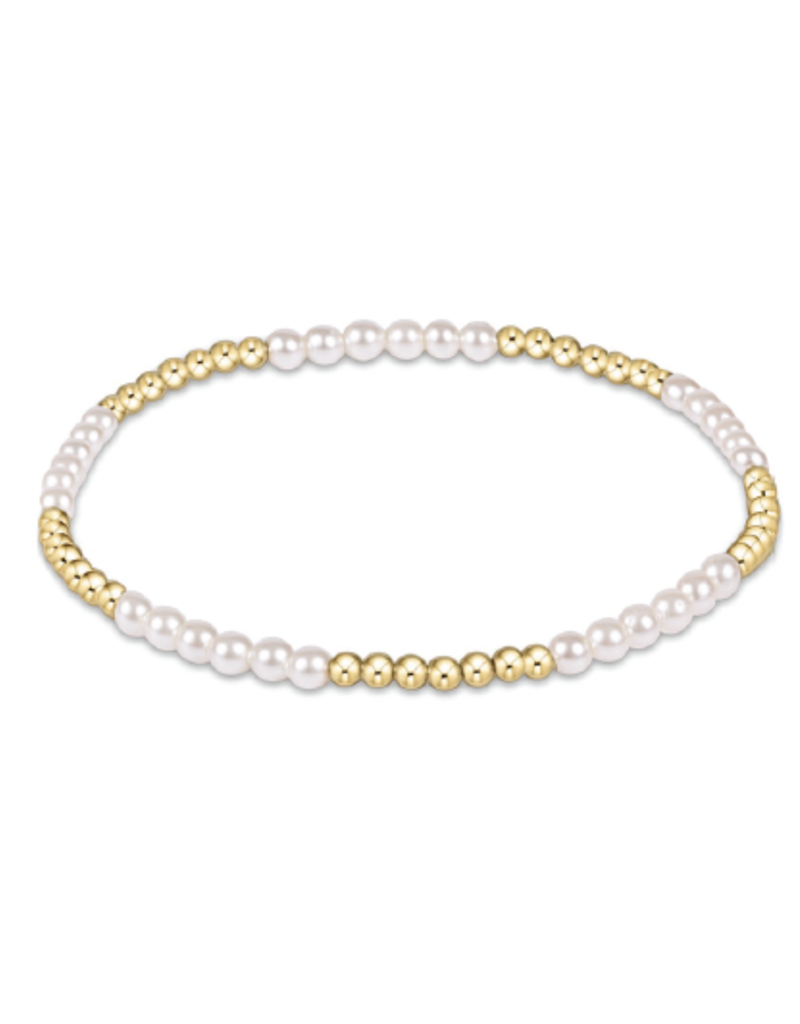 ENEWTON DESIGN Blissful Pattern 2.5mm Bead Bracelet - Pearl/Gold