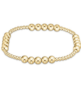 ENEWTON DESIGN Classic Blissful Pattern 5mm Bead Bracelet - Gold