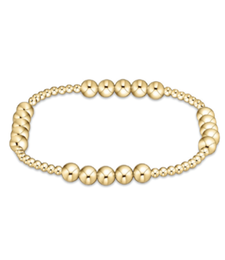 ENEWTON DESIGN Classic Blissful Pattern 5mm Bead Bracelet - Gold