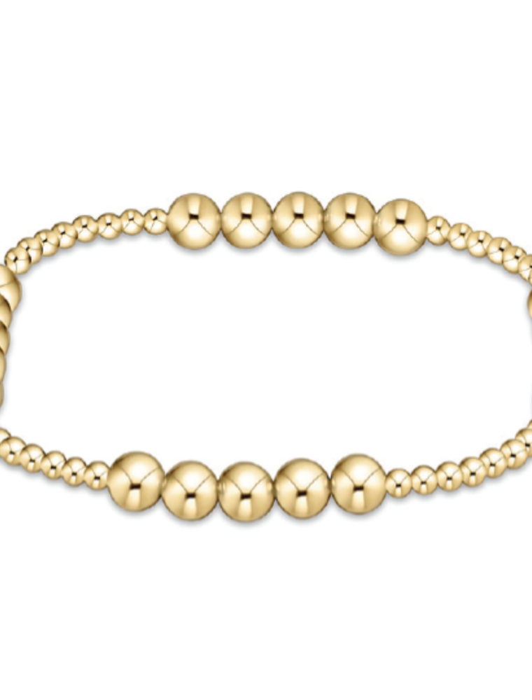 ENEWTON DESIGN Classic Blissful Pattern 5mm Bead Bracelet - Gold