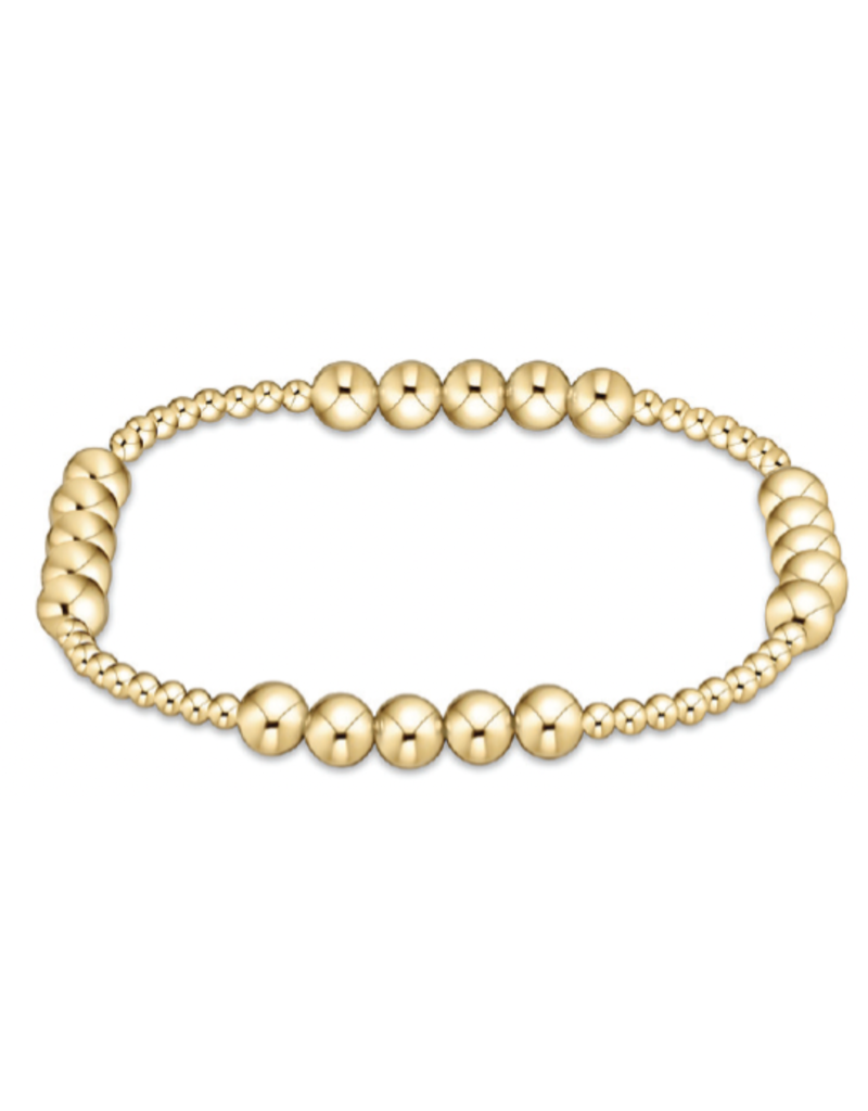 ENEWTON DESIGN Classic Blissful Pattern 5mm Bead Bracelet - Gold