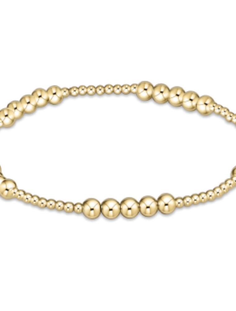 ENEWTON DESIGN Classic Blissful Pattern 4mm Bead Bracelet - Gold