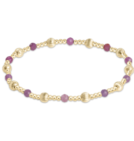 ENEWTON DESIGN Dignity Sincerity Pattern Bead Bracelet - Ruby/Gold