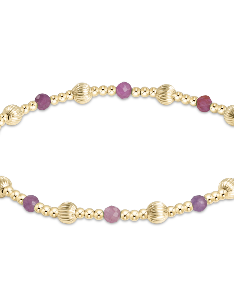 ENEWTON DESIGN Dignity Sincerity Pattern Bead Bracelet - Ruby/Gold