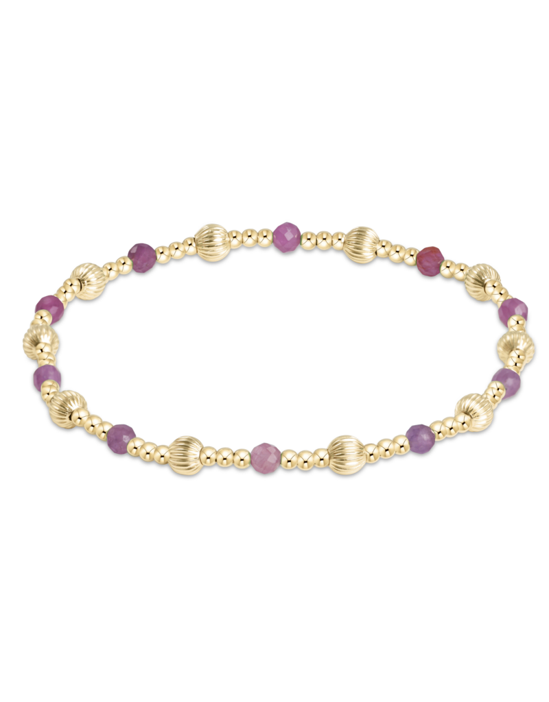 ENEWTON DESIGN Dignity Sincerity Pattern Bead Bracelet - Ruby/Gold