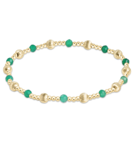 ENEWTON DESIGN Dignity Sincerity Pattern Bead Bracelet - Green Onyx/Gold