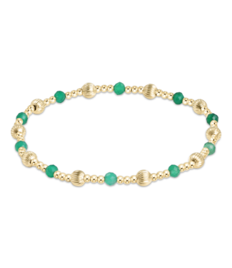 ENEWTON DESIGN Dignity Sincerity Pattern Bead Bracelet - Green Onyx/Gold