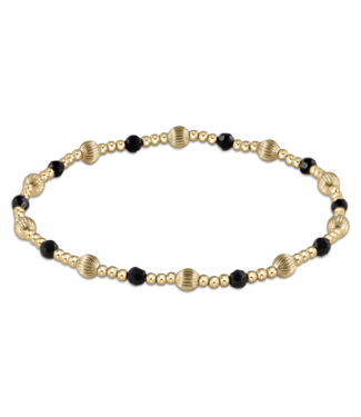 ENEWTON DESIGN Dignity Sincerity Pattern Bead Bracelet - Faceted Onyx/Gold