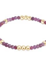 ENEWTON DESIGN Worthy Pattern 3mm Bead Bracelet - Ruby/Gold