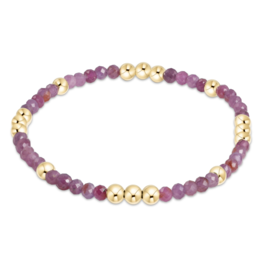 ENEWTON DESIGN Worthy Pattern 3mm Bead Bracelet - Ruby/Gold