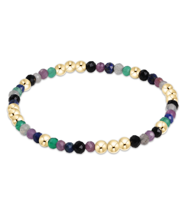 Worthy Pattern 3mm Bead Bracelet - Hot Mess Fall & Winter/Gold