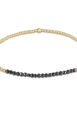 ENEWTON DESIGN Bliss 2mm Bead Bracelet - Faceted Hematite/Gold