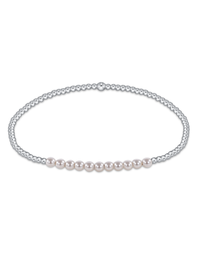 ENEWTON DESIGN Bliss 2mm Bead Bracelet - Pearl/Silver