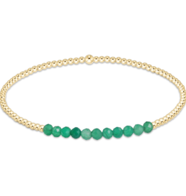 ENEWTON DESIGN Bliss 2mm Bead Bracelet - Green Onyx/Gold