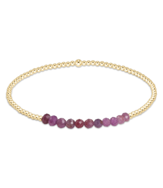 ENEWTON DESIGN Bliss 2mm Bead Bracelet - Ruby/Gold