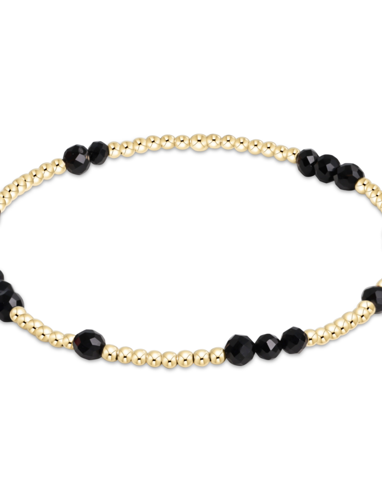 ENEWTON DESIGN Hope Unwritten Gemstone Bracelet - Faceted Onyx/Gold