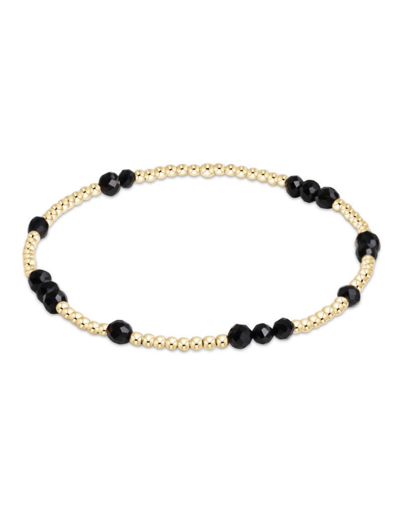 ENEWTON DESIGN Hope Unwritten Gemstone Bracelet - Faceted Onyx/Gold