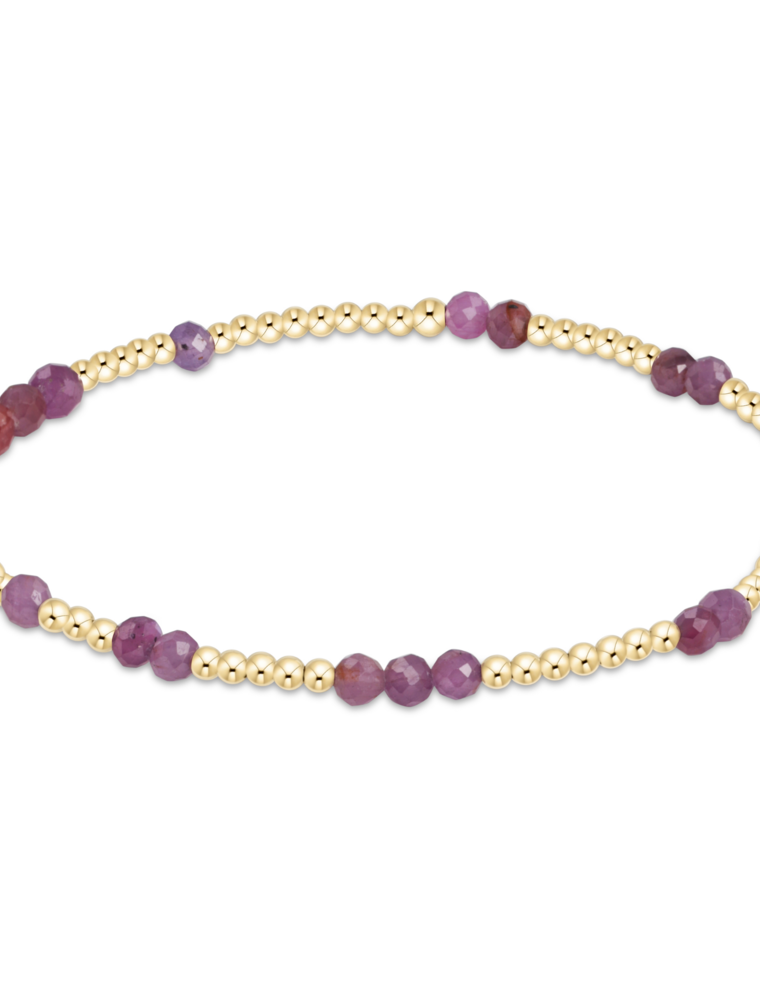 ENEWTON DESIGN Hope Unwritten Gemstone Bracelet - Ruby/Gold