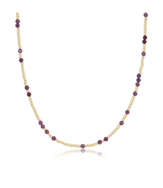 ENEWTON DESIGN Hope Unwritten Gemstone 15" Choker Necklace - Ruby/Gold