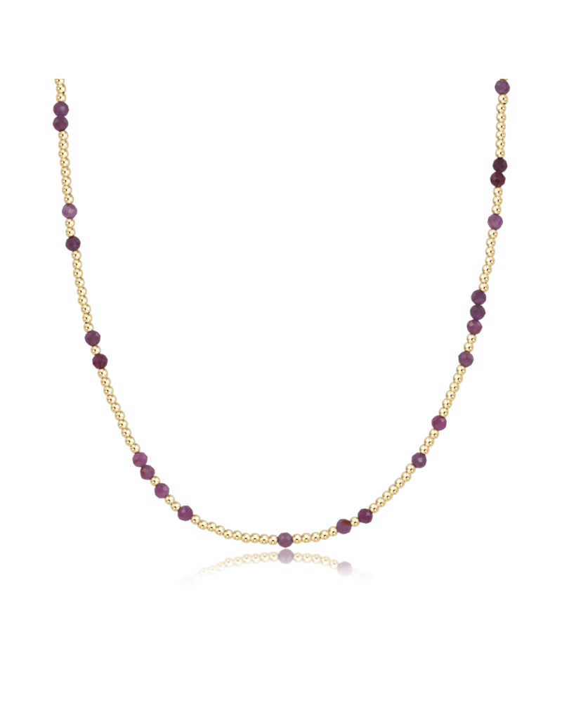 ENEWTON DESIGN Hope Unwritten Gemstone 15" Choker Necklace - Ruby/Gold
