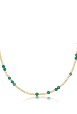ENEWTON DESIGN Hope Unwritten Gemstone 15" Choker Necklace - Green Onyx/Gold
