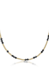 ENEWTON DESIGN Hope Unwritten Gemstone 15" Choker Necklace - Faceted Hematite/Gold
