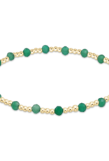 ENEWTON DESIGN Classic Sincerity Pattern 3mm Bead Bracelet in Green Onyx/Gold