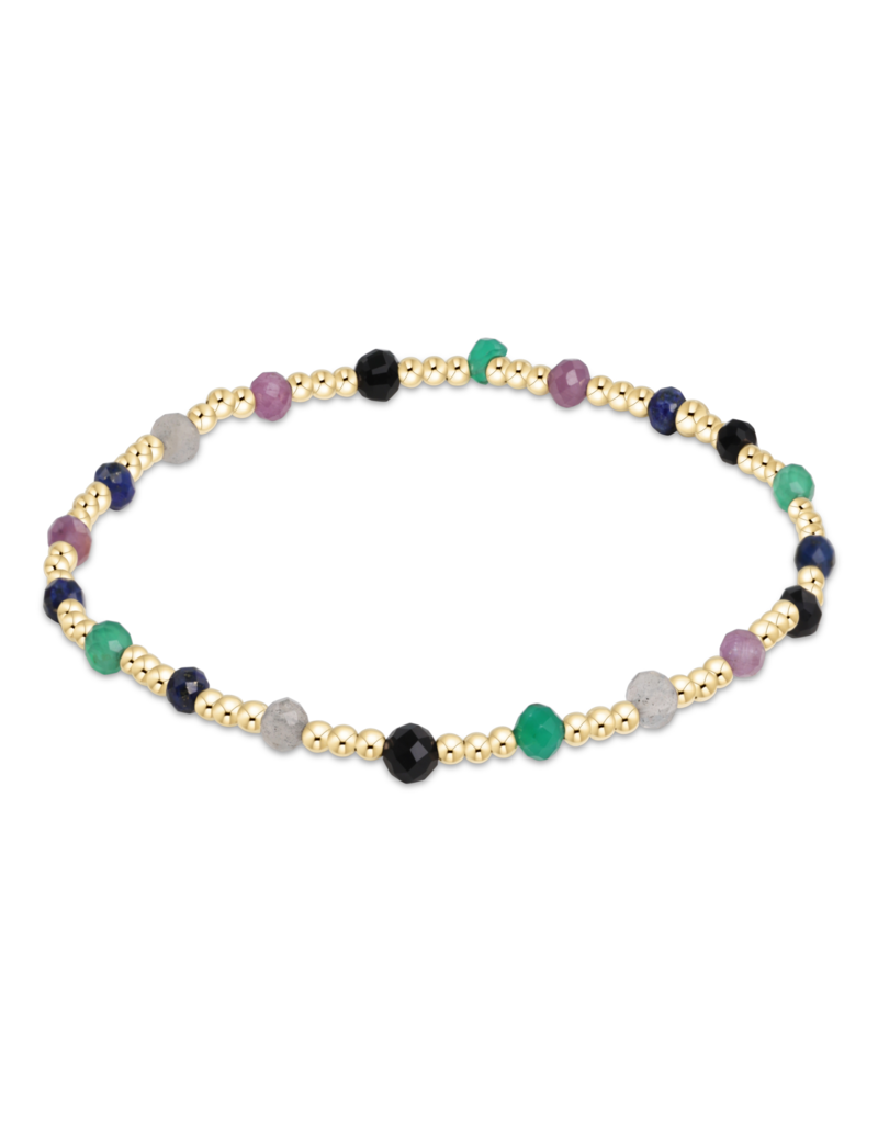 ENEWTON DESIGN Classic Sincerity Pattern 3mm Bead Bracelet in Hot Mess FW24/Gold