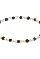 ENEWTON DESIGN Classic Sincerity Pattern 3mm Bead Bracelet in Lapis/Gold