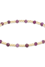 ENEWTON DESIGN Classic Sincerity Pattern 3mm Bead Bracelet in Ruby/Gold