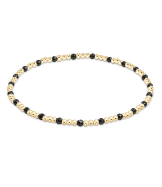 ENEWTON DESIGN Classic Sincerity Pattern 2mm Bead Bracelet - Faceted Hematite/Gold