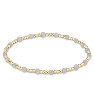 ENEWTON DESIGN Classic Sincerity Pattern 2mm Bead Bracelet - Moonstone/Gold