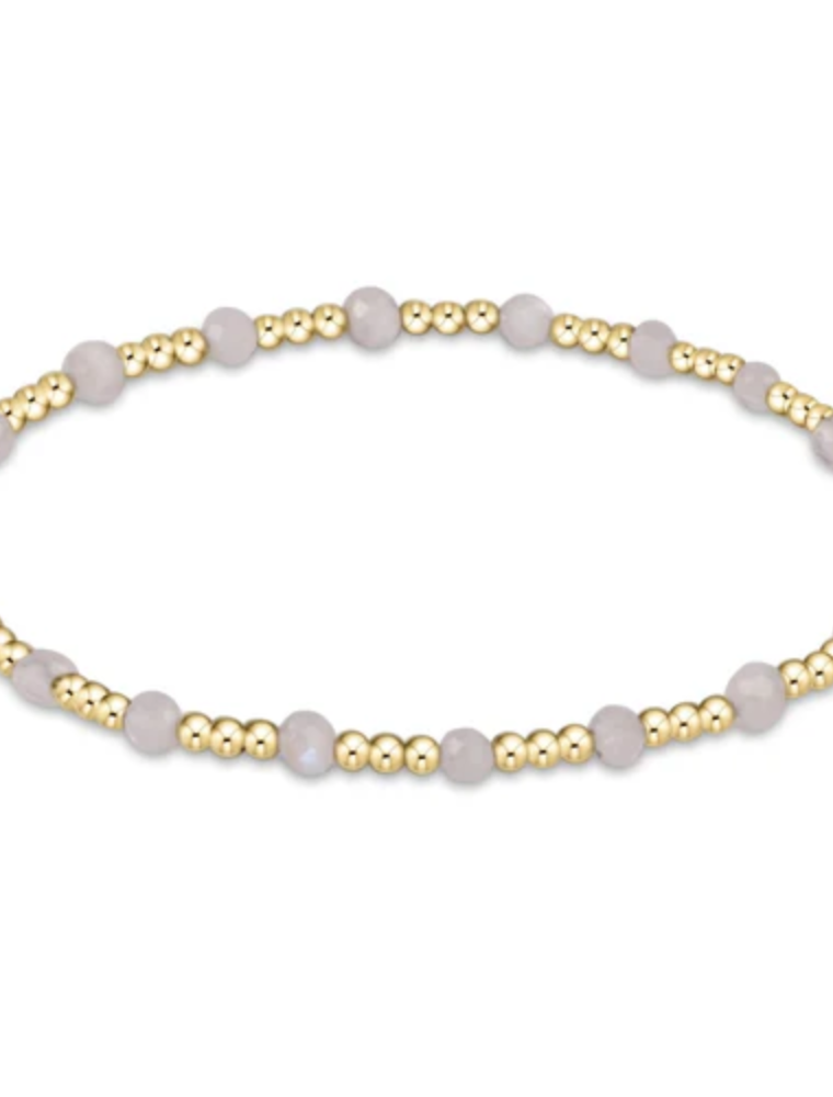 ENEWTON DESIGN Classic Sincerity Pattern 2mm Bead Bracelet in Moonstone/Gold