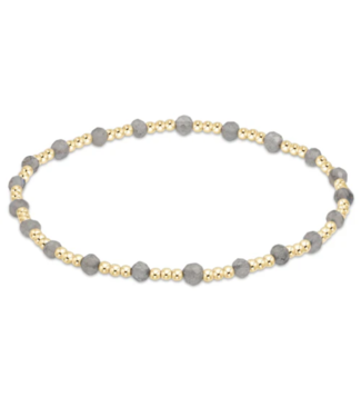 ENEWTON DESIGN Classic Sincerity Pattern 2mm Bead Bracelet - Labradorite/Gold