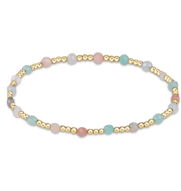 ENEWTON DESIGN Classic Sincerity Pattern 3mm Bead Bracelet in Hot Mess SS25/Gold