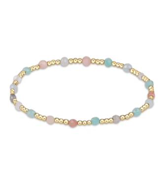 ENEWTON DESIGN Classic Sincerity Pattern 3mm Bead Bracelet - Hot Mess/Gold