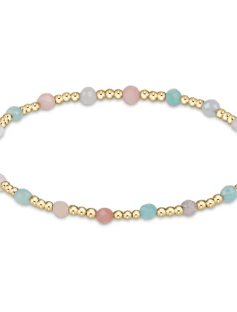 ENEWTON DESIGN Classic Sincerity Pattern 3mm Bead Bracelet in Hot Mess SS25/Gold