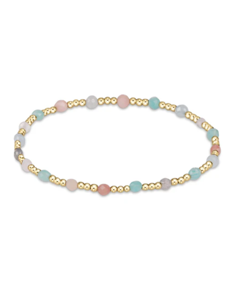 ENEWTON DESIGN Classic Sincerity Pattern 3mm Bead Bracelet in Hot Mess SS25/Gold