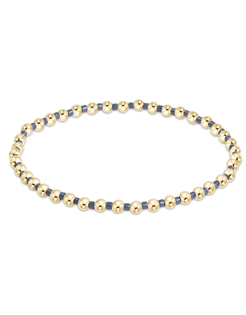ENEWTON DESIGN Hope Grateful Bracelet - Slate Blue/Gold
