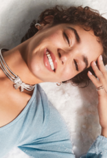 KENDRA SCOTT DESIGN Krista Silver Huggie Earrings in Freshwater Cultured Pearl