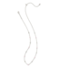 Haven Silver Strand Necklace in Pink Enamel