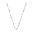 Haven Silver Strand Necklace in Pink Enamel