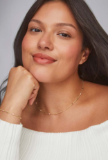 KENDRA SCOTT DESIGN Haven Gold Strand Necklace in Pink Enamel