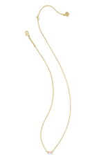 KENDRA SCOTT DESIGN Juliette Gold Pendant Necklace in Rose Quartz