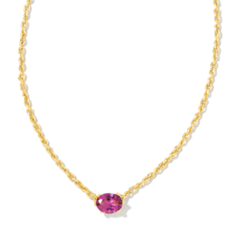 KENDRA SCOTT DESIGN Cailin Gold Pendant Necklace in Purple Crystal