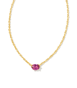 KENDRA SCOTT DESIGN Cailin Gold Pendant Necklace in Purple Crystal