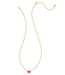 Cailin Gold Pendant Necklace in Purple Crystal