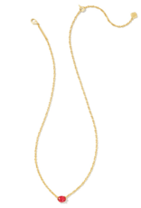 KENDRA SCOTT DESIGN Cailin Gold Pendant Necklace in Red Crystal