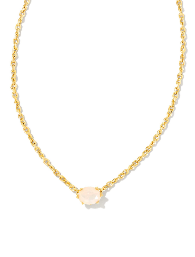 KENDRA SCOTT DESIGN Cailin Gold Pendant Necklace in Champagne Opal Crystal