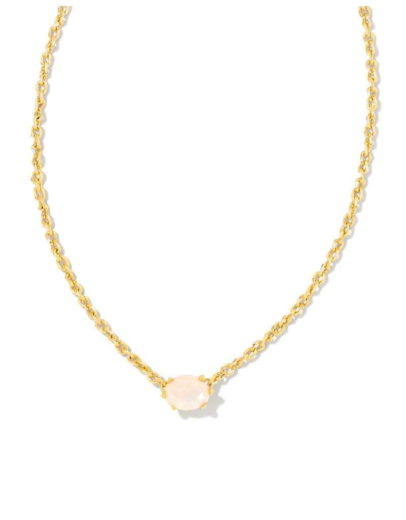 KENDRA SCOTT DESIGN Cailin Gold Pendant Necklace in Champagne Opal Crystal